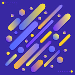 Abstract design with round shapes