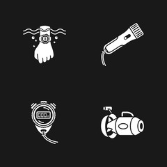four diving icons