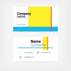 Color business card template.