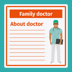 Medical notes about family doctor