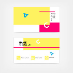 Color business card template.