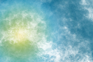 Abstract colorful smoke on  background.