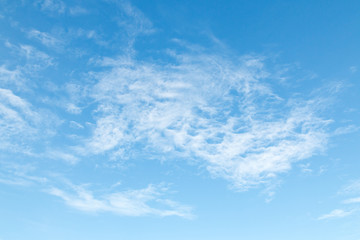 Naklejka na ściany i meble Blue sky with White cloud background
