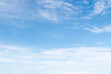 Blue sky with White cloud background