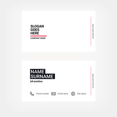 Color business card template.