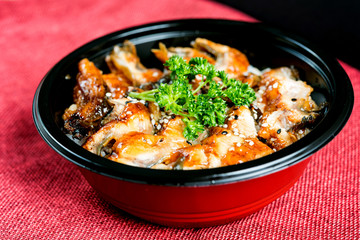 japanese food eel Chirashi Rice Bowl