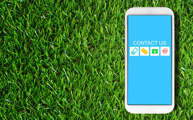 Website and Internet Contact Us Concept