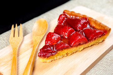 one slice of pie dessert ready to eat