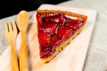 one slice of pie dessert ready to eat