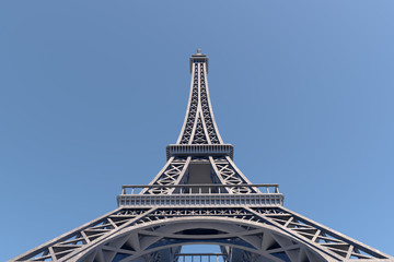 Paris Best Destinations in Europe. Eiffel Tower. 10K 3D Rendering.
