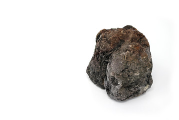 Carbon Coal Rock Isolated