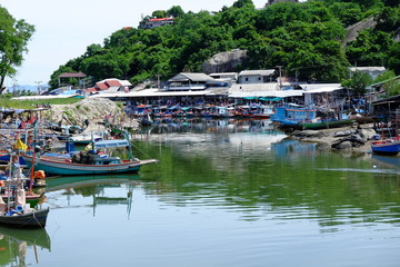 Fototapeta na wymiar Fishing village