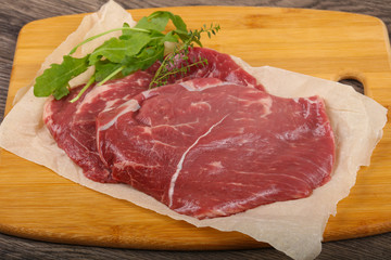 Raw Beef steak