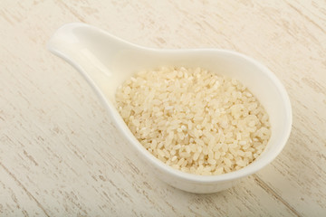 Raw rice heap