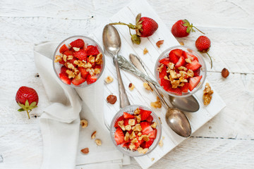 Chia pudding Strawberry parfait