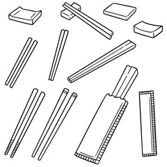 vector set of chopsticks