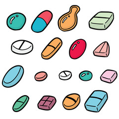 vector set of medicine