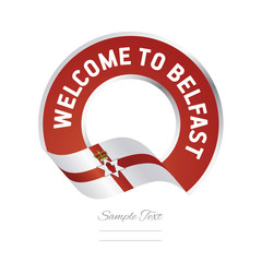 Welcome to Belfast Northern Ireland flag logo icon