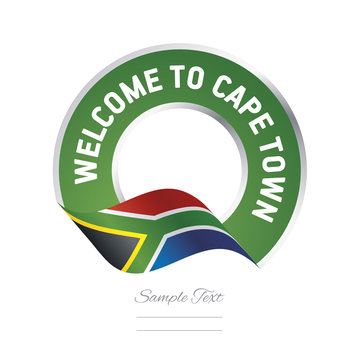 Welcome to Cape Town South Africa flag logo icon