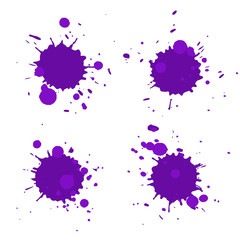Abstract artistic paint drops
