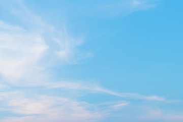 Air clouds in the blue sky.