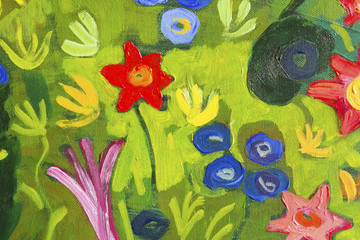 Detail of the Painting as a Background