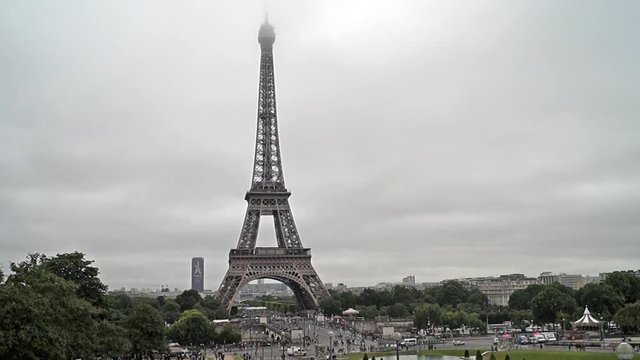 Panorama con Torre Eiffel Parigi