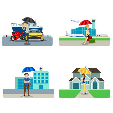 Insurance Concept Cliparts
