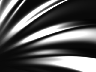 Black Silver Abstract Waves Pattern Metal Background