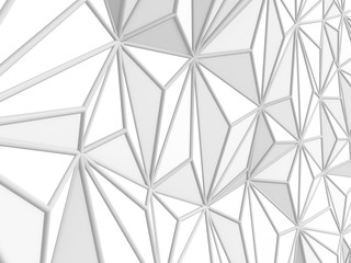 Abstract White Triangular Poligon Background