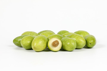 Green young olive