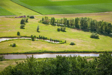 M&auml;ander Renaturierung Revitalisierung Bachbett Flusslauf