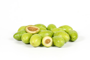 Green young olive