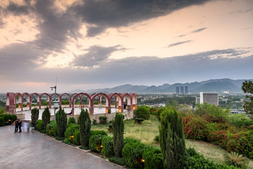 Naklejka premium Skyline Islamabad Pakistan