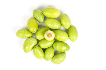 Green young olive