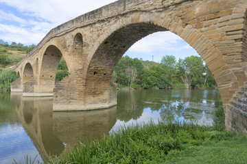 Fototapeta premium Bridge the queen on the way to Santiago