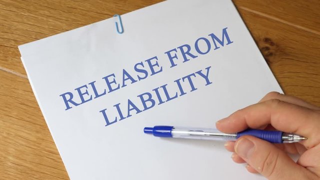 release from liability Concept