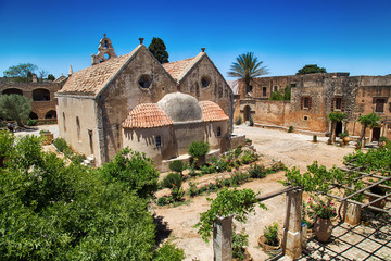Fototapeta na wymiar Crete arkadi monastery