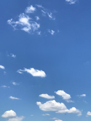 Blue Sky with White Clouds