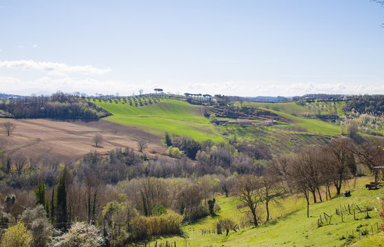 The hills of Sabina.Province of Rieti, Lazio, Italy.