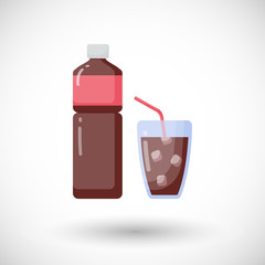 Cola vector flat icon