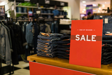 sale mock up advertise frame for shopping,stand for booklets with blank white sheets of paper on...