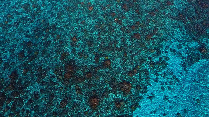 Obraz premium lagon filmé par un drone, vu du haut 