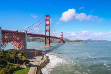 The Golden Gate Bridge of San Francisco, CA