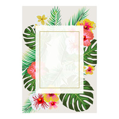 summer floral save and date