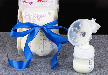 Breast milk frozen.