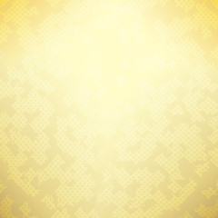 Golden spotted background. Soft patchwork background. Vector illustration
