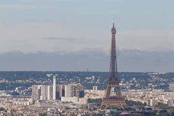 cityscape of Paris with Eiffel tower