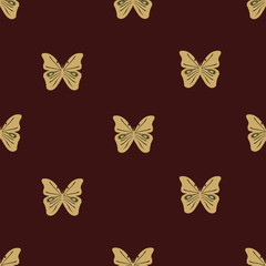 Fototapeta premium Butterfly seamless vector background. Seamless background with butterflies. Vector eps10.