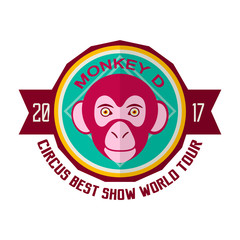Monkey D circus best show world tour 2017 emblem